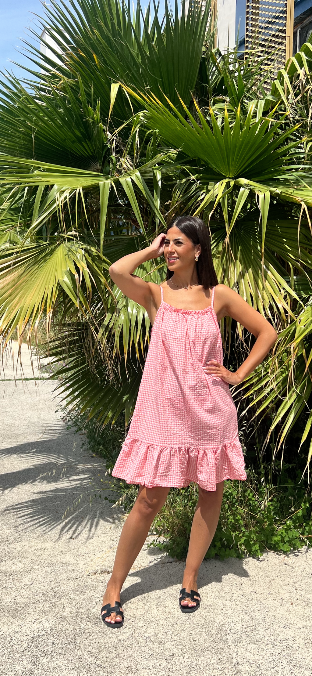 Robe courte vichy