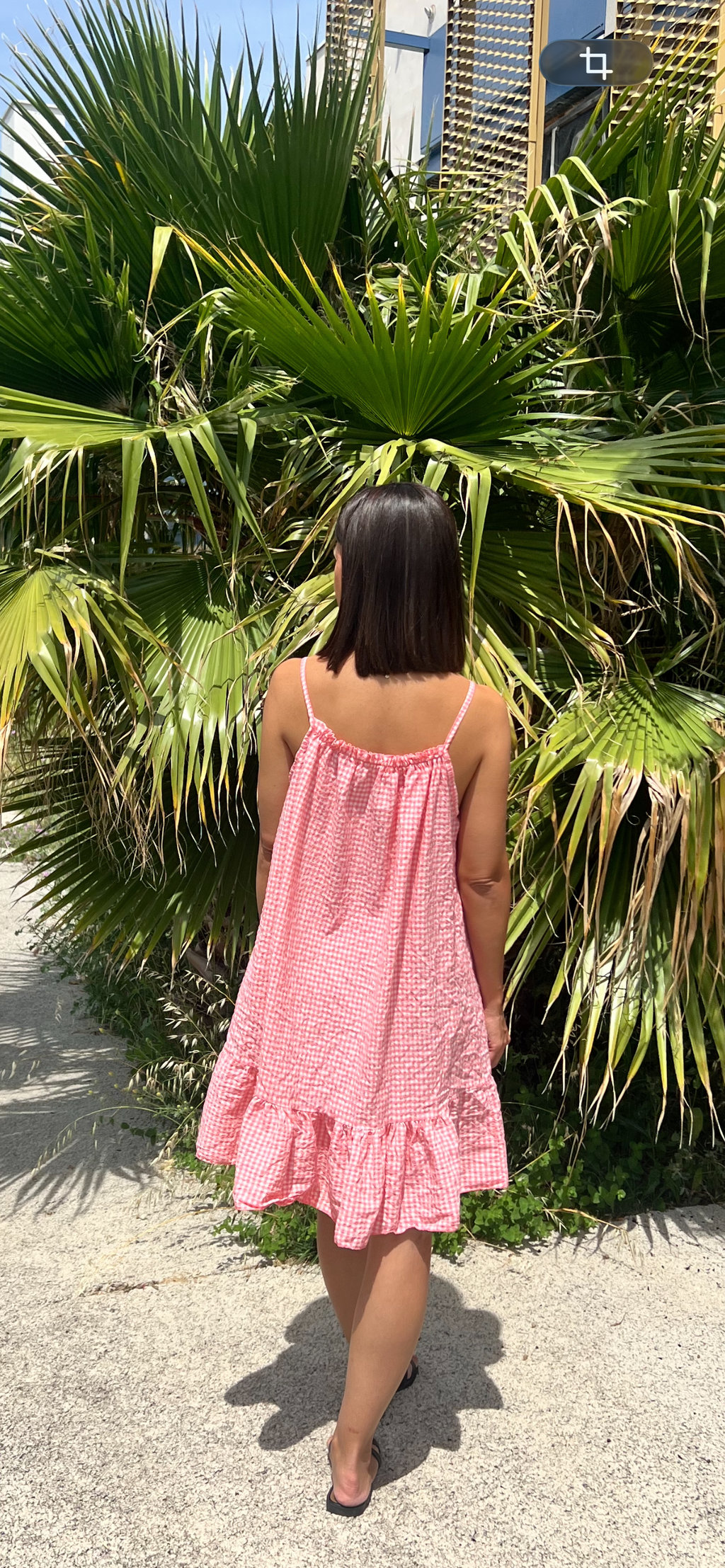 Robe courte vichy