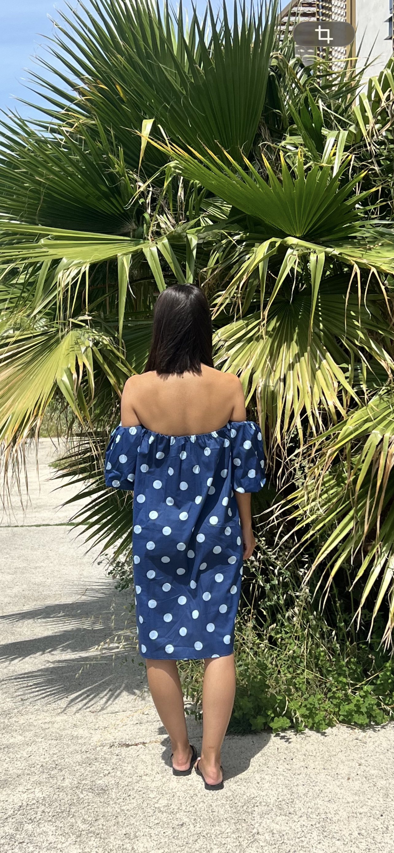 Robe courte à pois