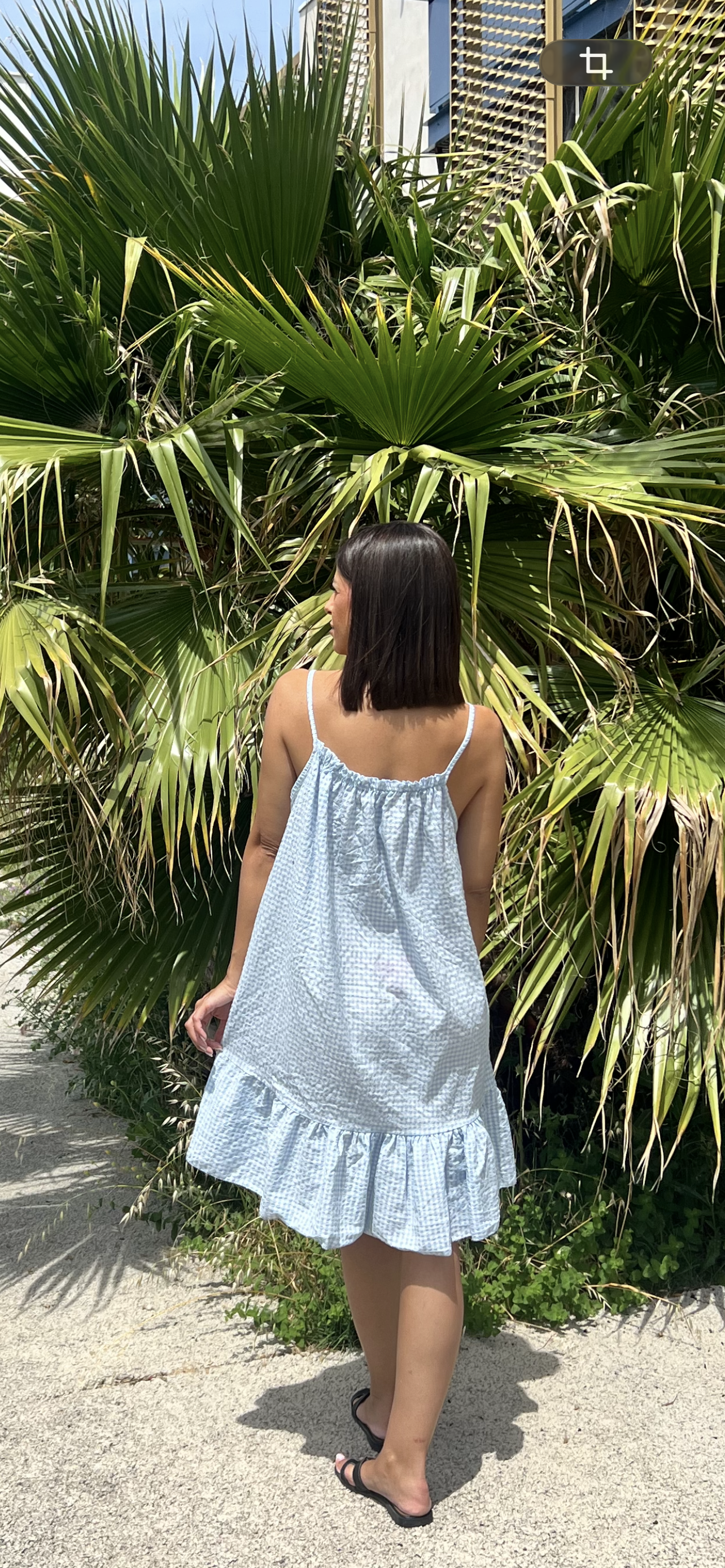 Robe courte vichy