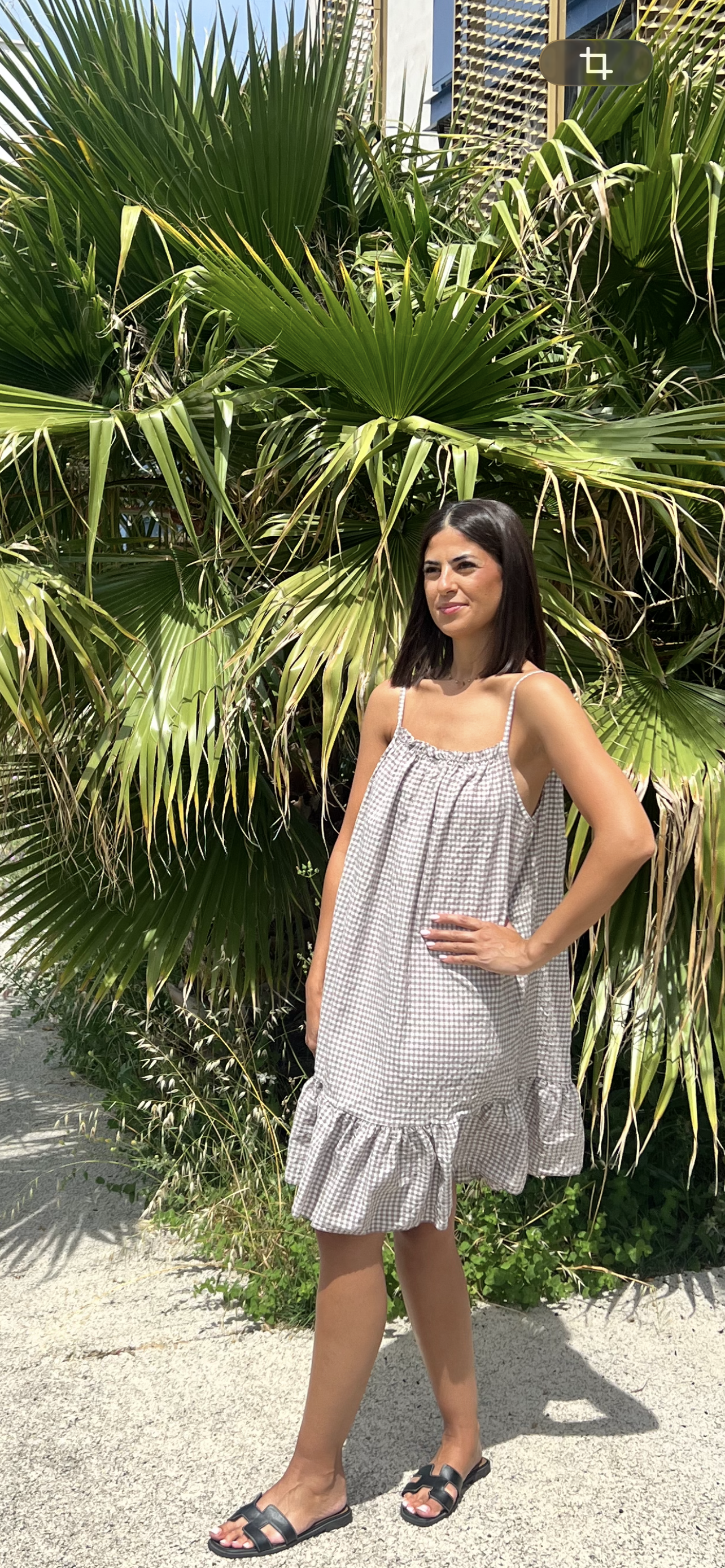 Robe courte vichy
