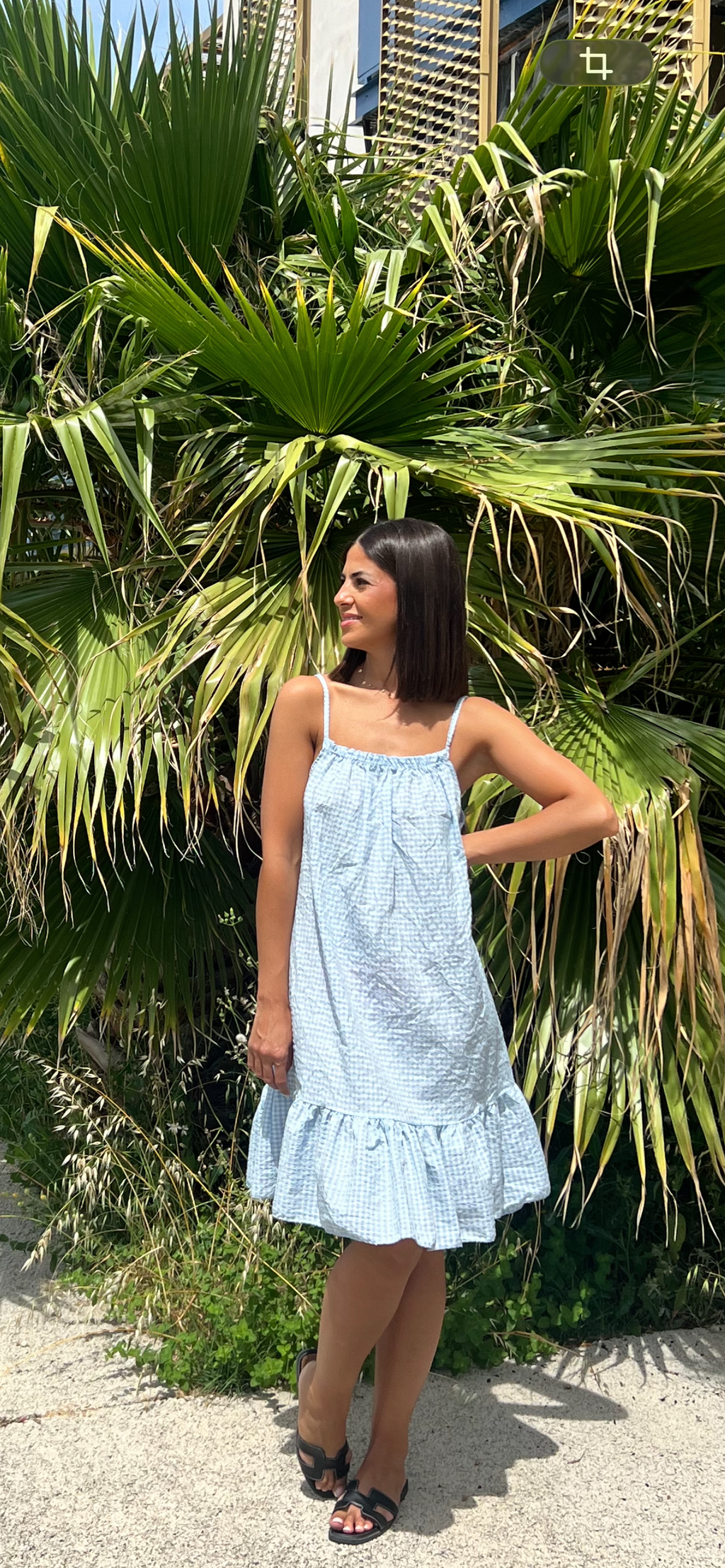 Robe courte vichy